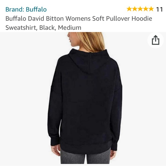 SUPER buttery SOFT basic black hoodie medium - Picture 4 of 12